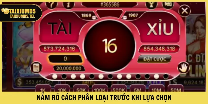 Nắm rõ cách phân loại trước khi lựa chọn